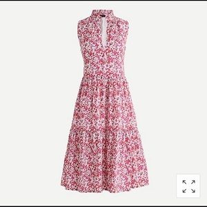 J. Crew cotton poplin popover dress -Liberty print
